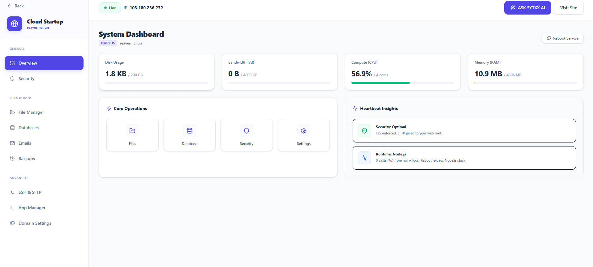 User-Friendly Custom Panel